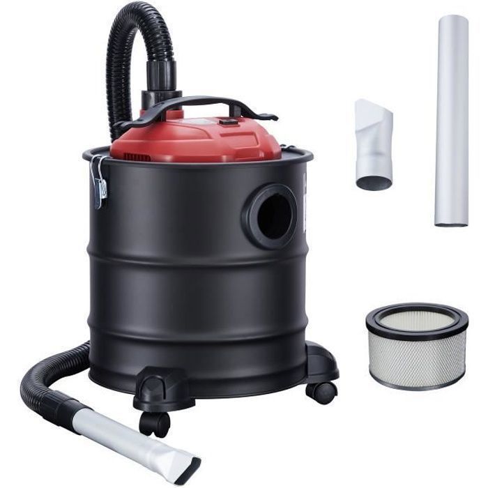 AREBOS Aspirateur à Cendres | bac de récupération de 20 l | 1200 W | avec Filtre HEPA |Tuyau d'aspiration Flexible
