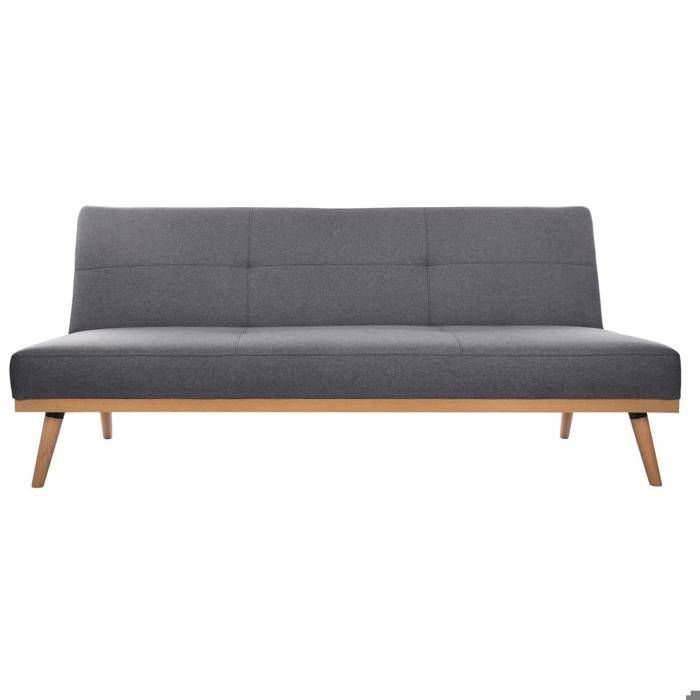 canape convertible dohan gris atmosphera cdiscount maison
