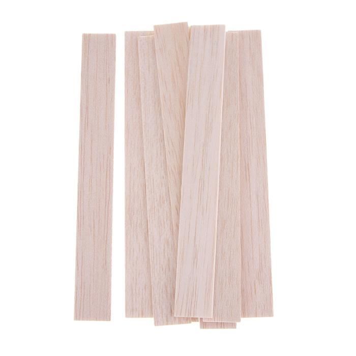 Lot De 5 Baguettes En Bois De Balsa – Diam. 6mm, Long. 250mm, Surface Lisse, Pour Modélisme Et Bricolage