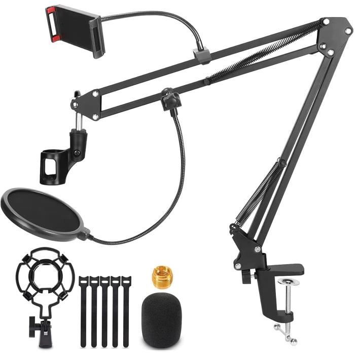 Lot De 4 Clips Micro Batterie Réglables – Support Antichoc Pour Tom, Snare, Percussions – Idéal Batteurs