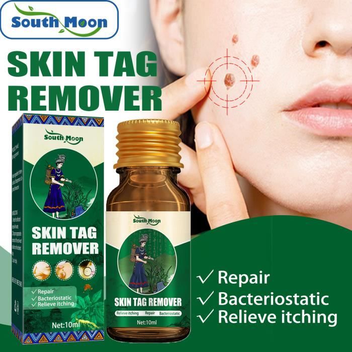 2pcs/set Skin tag remover liquide, réparer la peau, bactériostatique, soulager les démangeaisons
