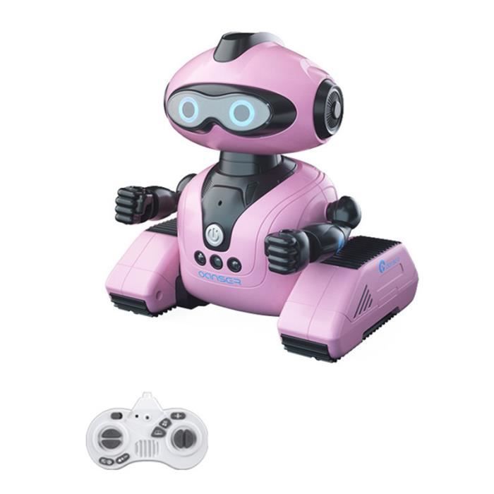 Rose - Robot jouet télécommandé avec musique et yeux LED pour