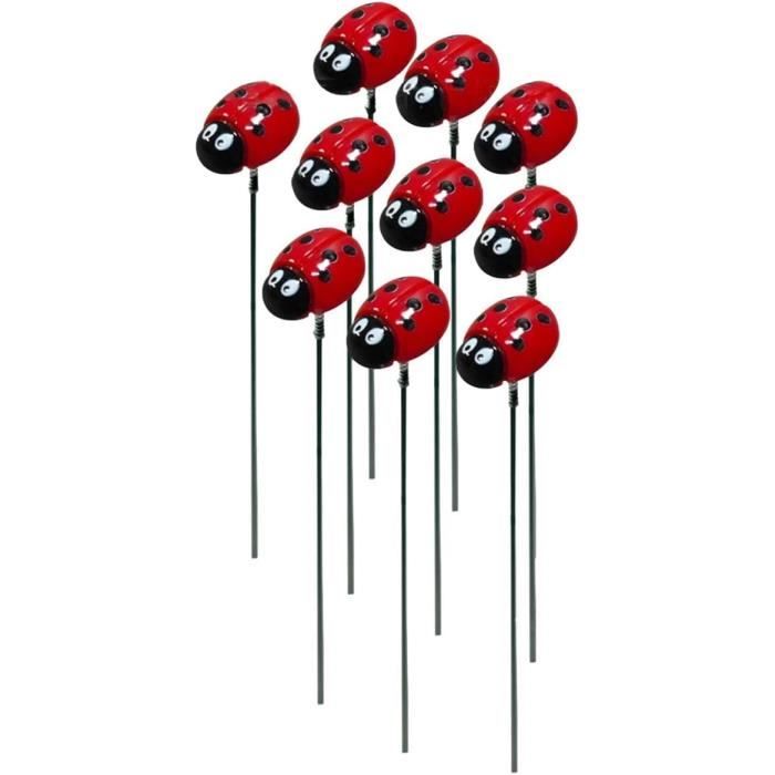 Micanlo Lot De 4 Décorations Murales D'extérieur En Métal 3D Colorées Libellule Colibri Papillon Abeille - Décorations à Suspendre Pour Clôture De Jardin, Terrasse, Cour, Salon, Balcon