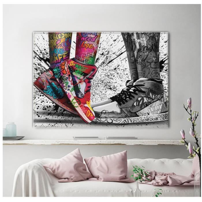 Toile de peinture sur toile avec Train classique, Locomotive à vapeur