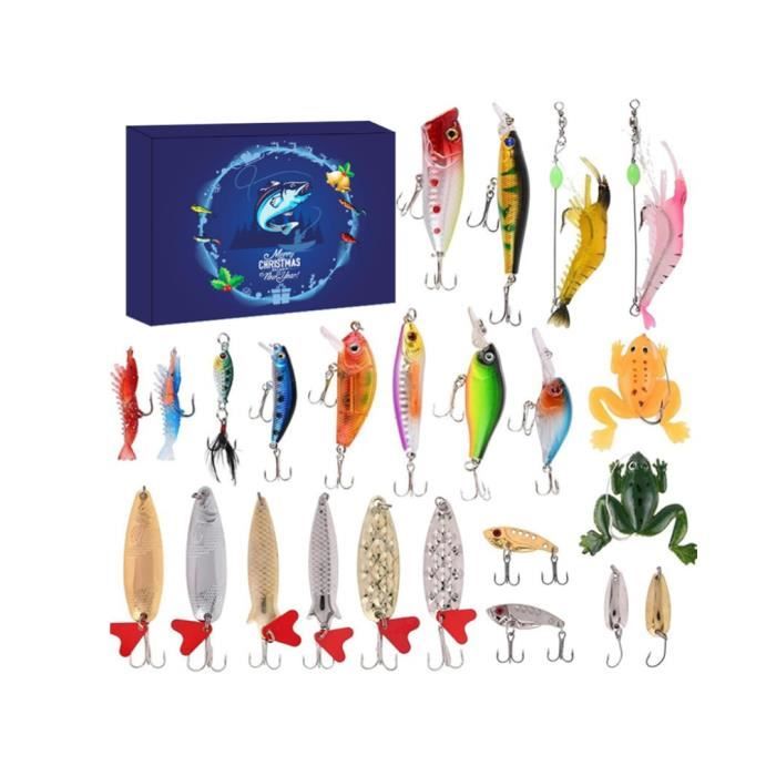 Calendrier De L'Avent 2024 - Leurre De Pêche Pour Homme Et Adulte