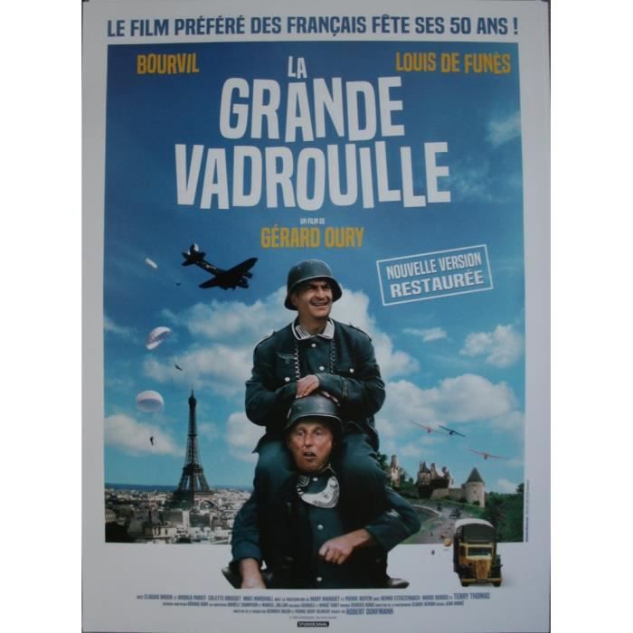 La Grande Vadrouille Classic Old Movies 3 Plaque En Métal Vintage Pour Pub  Club Café Bar Décoration Murale Affiche Rétro 40 X 30 Cm - Cdiscount Maison