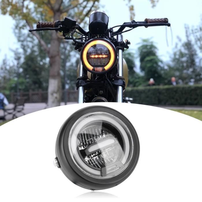 phare moto rond led
