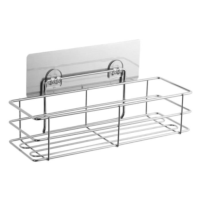 Etagere De Douche En Acier Inoxydable Mural Sans Percage Crochet