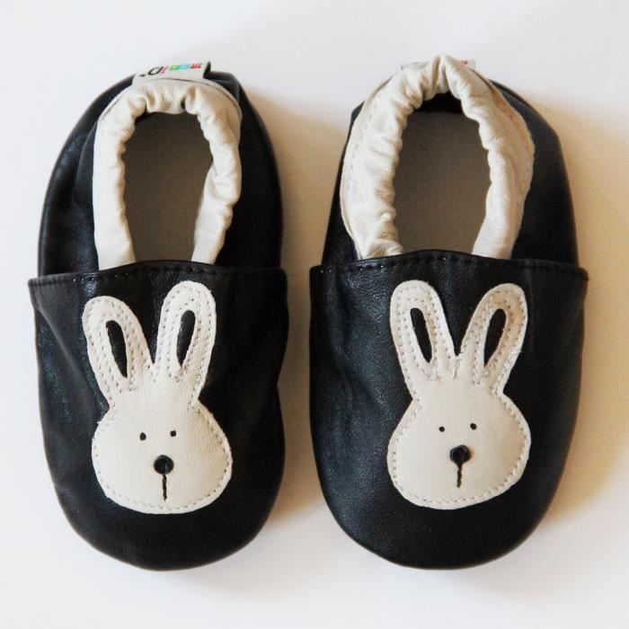 chausson bebe cuir garcon