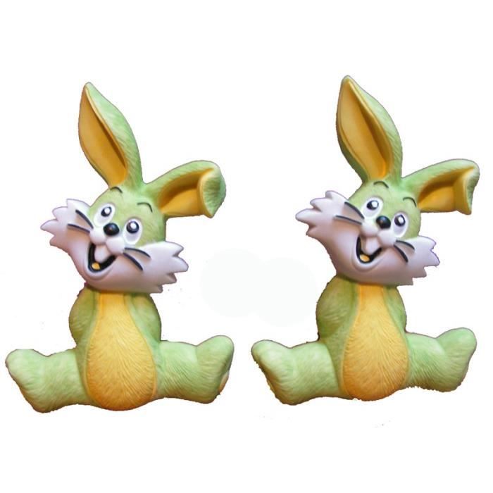 Paire D Embouts De Tringle A Rideaux En Forme De Lapin Pour La Deco D Une Chambre D Enfant Cdiscount Maison