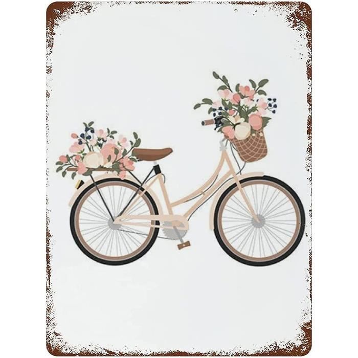Petit Vélo Décoratif En Métal - Ancien XXème, Style 1940-1960