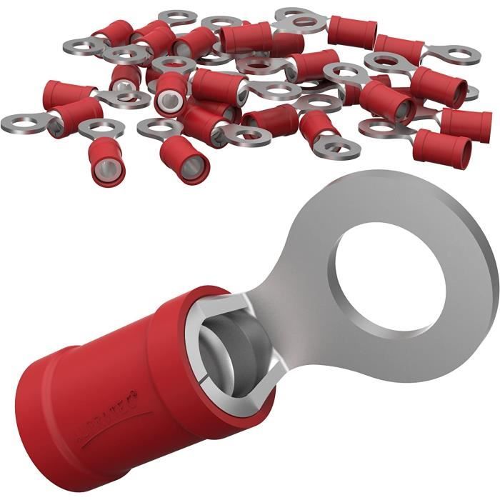 10 Cosses à Sertir à œillet 3.2mm Pour Câbles 1,5-2,5 Mm² / 14-16 AWG - Lot De Connexion électrique