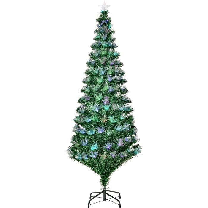 Sapin de Noël Artificiel Lumineux Fibre Optique LED multimode