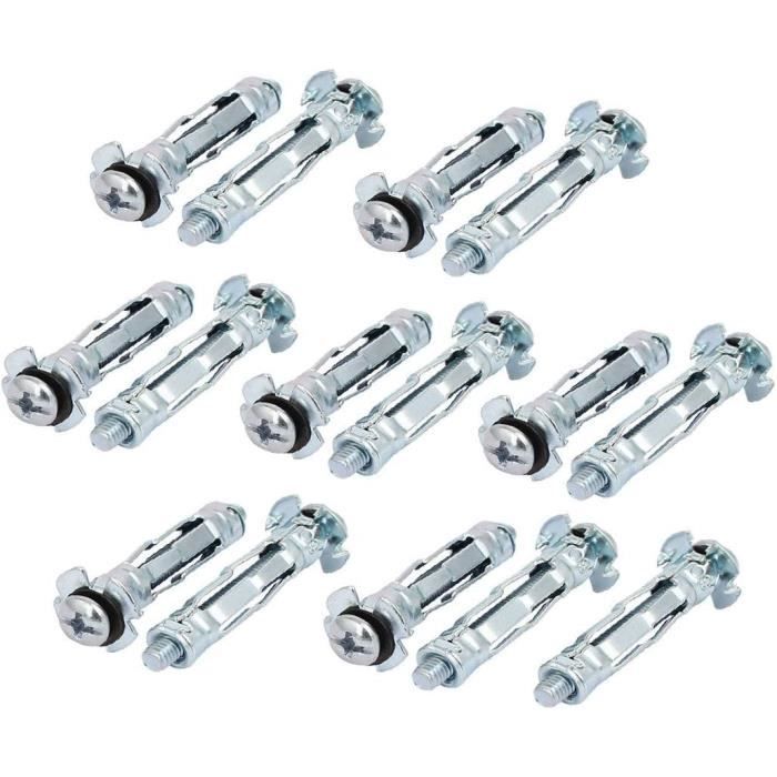 15 Pièces Boulons M6x20 Mm Pour Potence Vélo + Rondelles + Clé Allen - Vis Tige Vélo Noires En Acier Allié - Fixation VTT Route