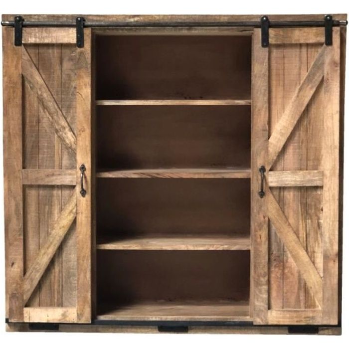 Bahut Etagere Armoire Meuble Buffet Cuisine Salon 117 Cm X 111 Cm
