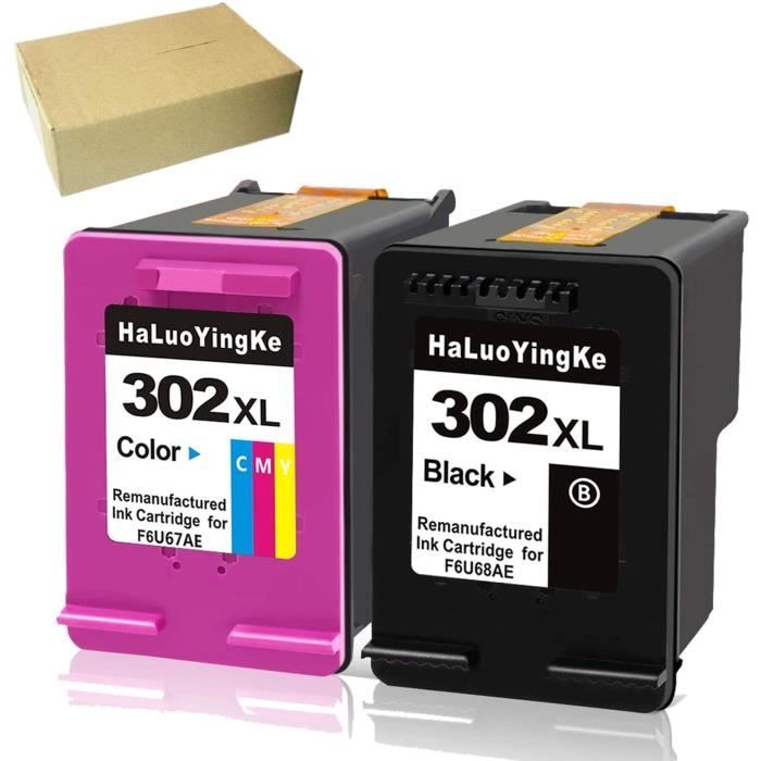 302XL - Pack de 2 cartouches compatible HP 302 XL Couleurs - pour cartouche  HP 302 - Cdiscount Informatique