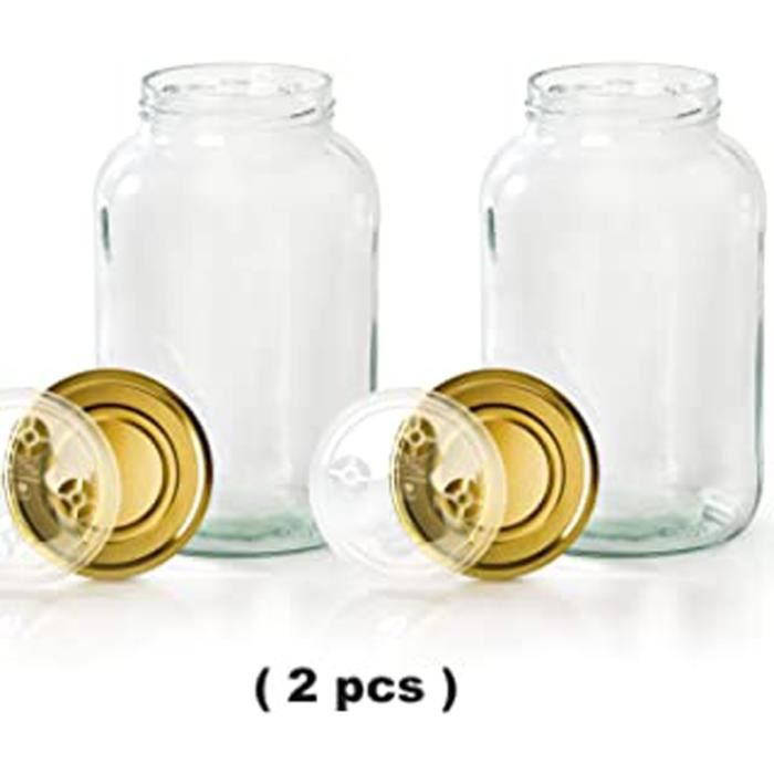 Barattoli Di Vetro Per Fermentazione 4,25L - 2 Pezzi Con Coperchio Ermetico E Garze, Per Kefir E Kombucha - Foto 10