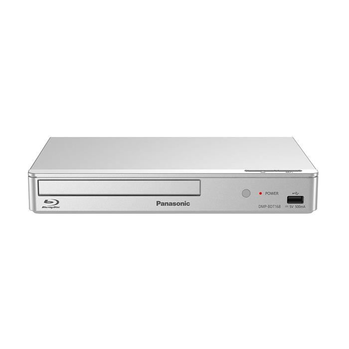Lecteur Blu-Ray Panasonic DMP-BDT168EG 3D Argent - Formats audio et vidéo variés - Smart Network