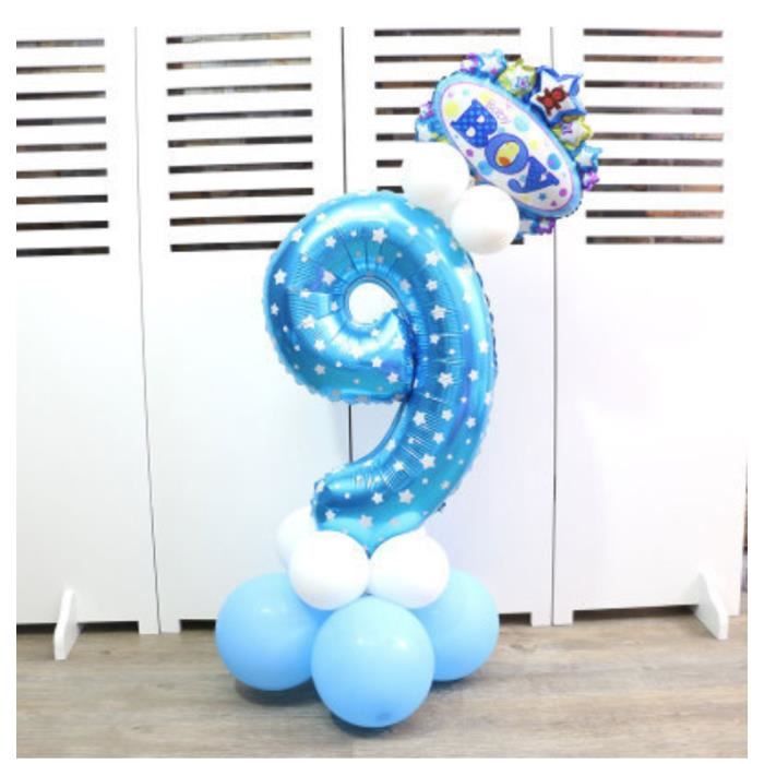 Kit Ballon Anniversaire Chiffre 9 Garcon Bleu Couleur Bleu Cdiscount Maison Kit Ballon Anniversaire Chiffre 9 Garcon Bleu Couleur Bleu Cdiscount Maison
