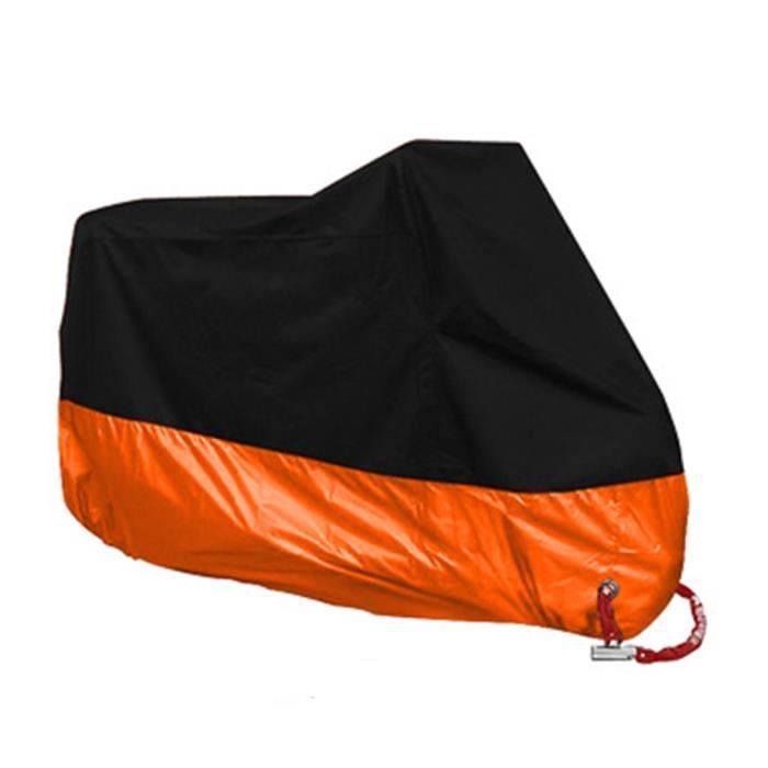 Housse De Protection Moto Imperméable 210D - 245x105x125 Cm - Bandes Réfléchissantes - Pour Scooter Et Moto