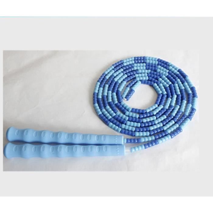 Corde à Sauter,Corde à sauter pour adultes,couleur unique blanche de 300m,perles pour débutants