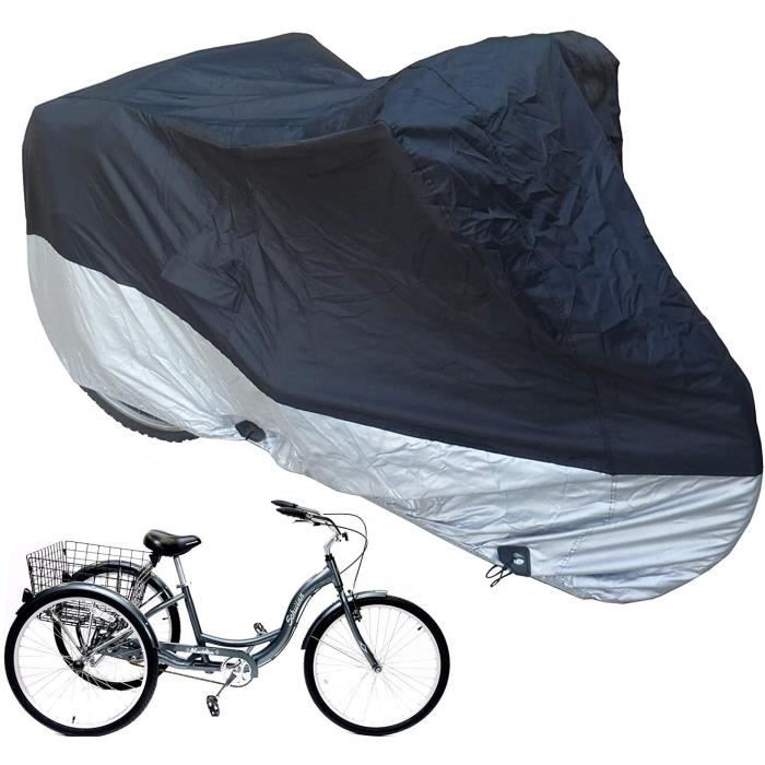 housse de protection pour tricycle pour adulte - matériau indéchirable - imperméable et anti-uv - 190,5 x 76,2 x 111,8 cm
