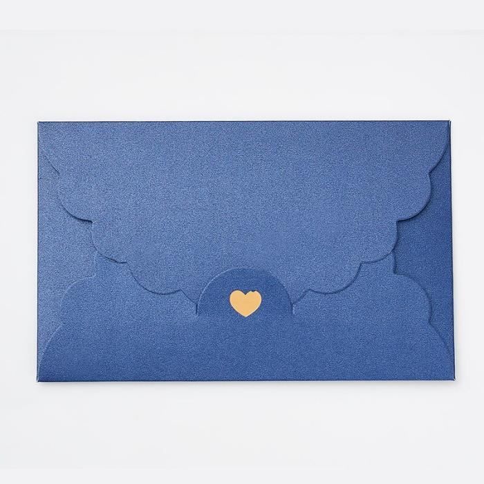 Lot De 30 Enveloppes Colorées Avec Bordure Dorée - Format 13,3 X 18,3 Cm, Rabat En V, Autocollants Cœur Inclus - Pour Mariages, Invitations, Cartes De Vœux