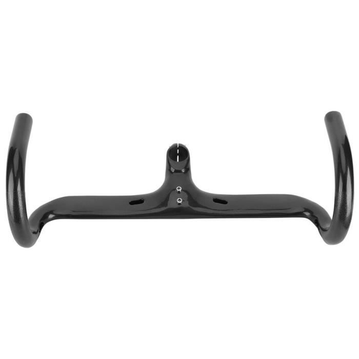 Zerone Guidon de vélo intégré en fibre de carbone Guidon de vélo de route intégré en fibre de carbone Guidon de vélo de vélo