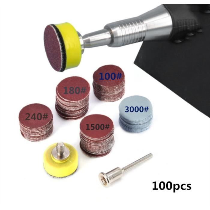 Lot De 40 Disques De Polissage Pour Outil Rotatif - Mandrin 3 Mm - Pour Bijoux, Métal, Verre