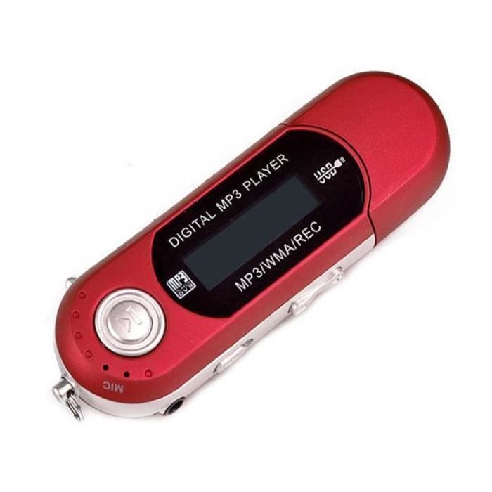 Lecteur de musique MP3 portable USB avec écran LCD, carte 32GB TF et