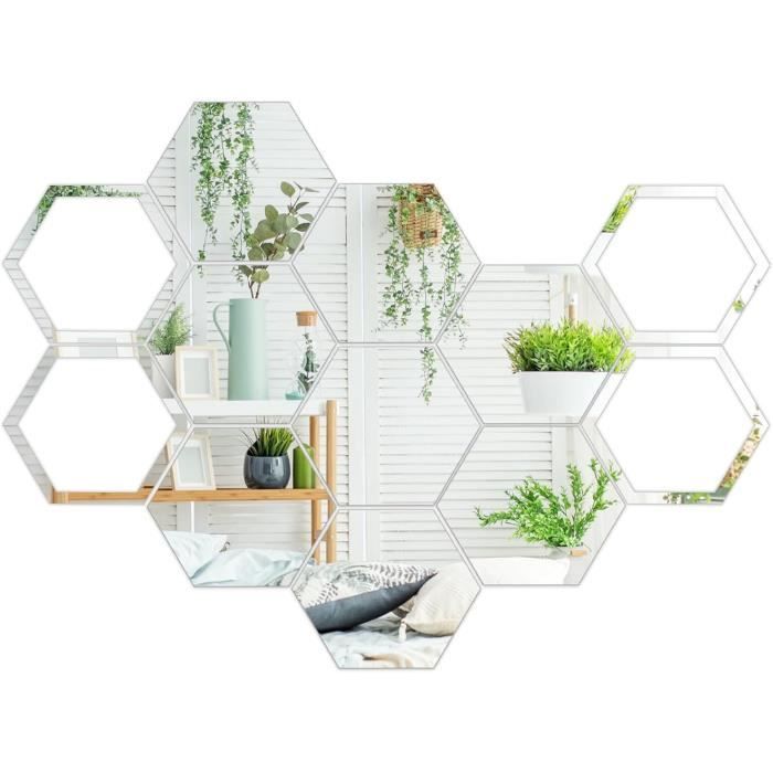 Miroir Adhésif Acrylique – Miroir Mural Autocollant, Incassable, Pour Salle De Bain & Chambre