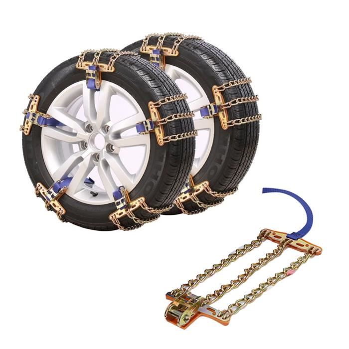 10 PCS Chaînes à Neige Antidérapantes Universelles Pour Voiture - Traction Hiver Urgence