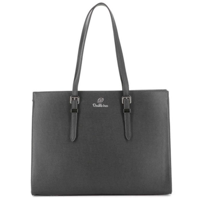 Sac cabas noir rigide best sale