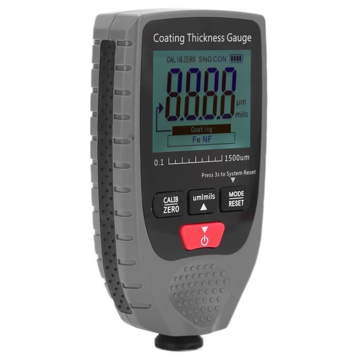 Duokon jauge d'épaisseur de revêtement Jauge d'épaisseur GM998 LCD ...
