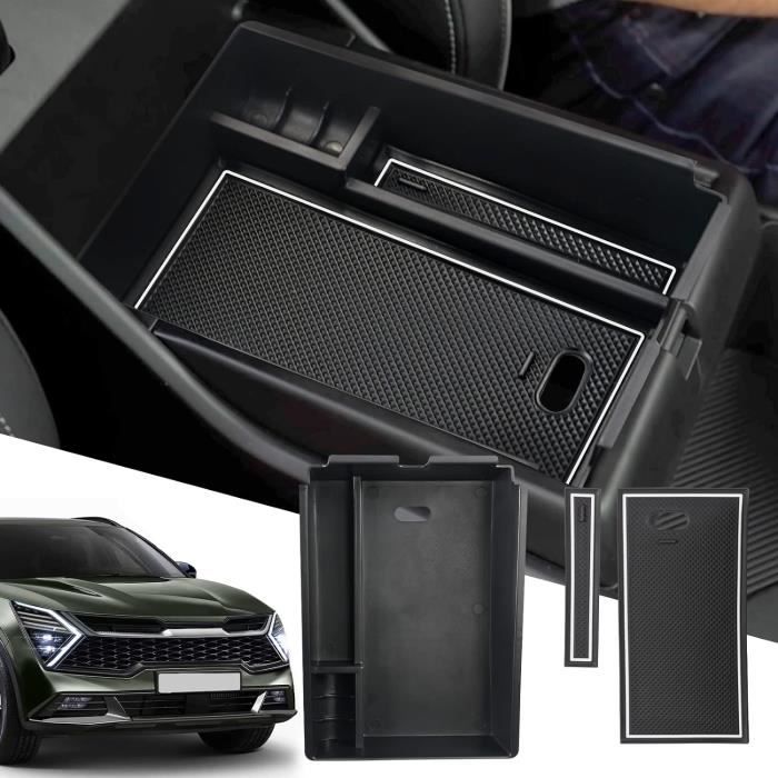 Organisateur Centrale Pour Kia Sportage NQ5 2022-2025 (boîte Manuelle) - Boîte Rangement Accoudoir Avec Ports USB