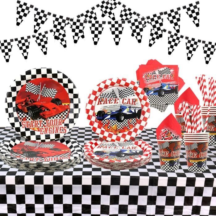 Déco Fête Anniversaire Fille Obussgar - Thème Cheval | 20 Assiettes, Tasses, Serviettes