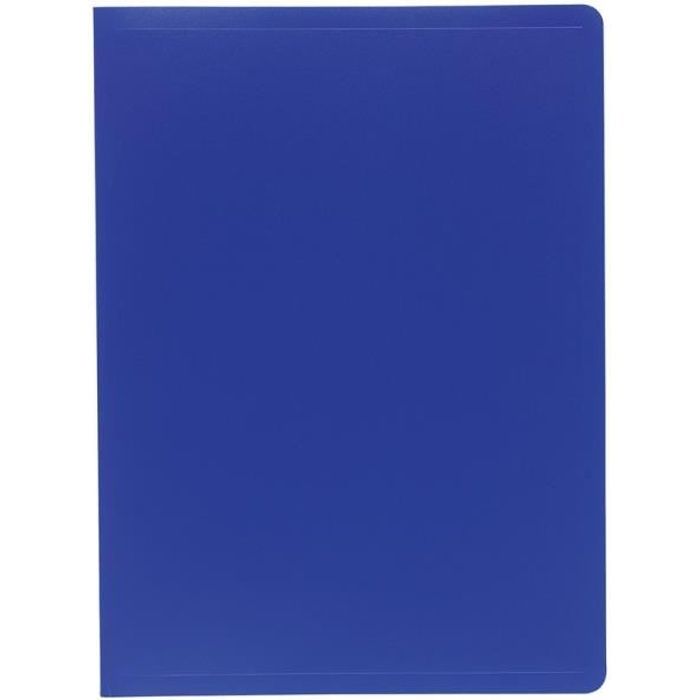 EXACOMPTA Porte-vues A4 Polypropylène souple Pochettes grainées opaque 20 vues Bleu