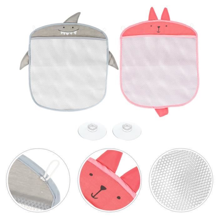Sac Rangement Transport Sac Filet Rose Plage Piscine 20x43x39cm - Sac Jouets Respirant Avec 2 Boucles Suspendues Sac Jouets Plage Piscine