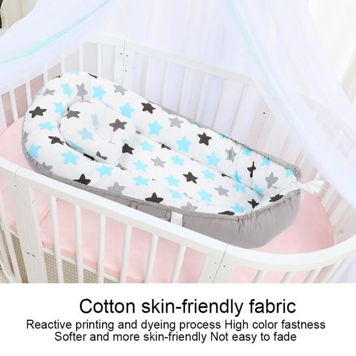 Chaise longue pour bébé Chaise Longue de Bébé Lit de Nid de Bébé Pliable Portable Lit de