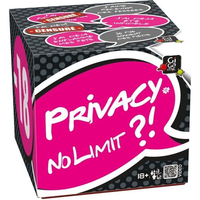 Privacy no limit - Jeu de société - Jeu d'ambiance adulte