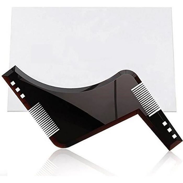 Peigne Pochoir Pour Barbe Ou Moustache Noir - Pour Un Rasage Précis - Neuf - Fabriqué En France