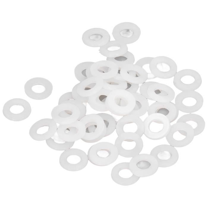 Kit 650 Rondelle Piatte In Nylon Bianco | Assortimento Misure M6, Per Hobby E Fai Da Te