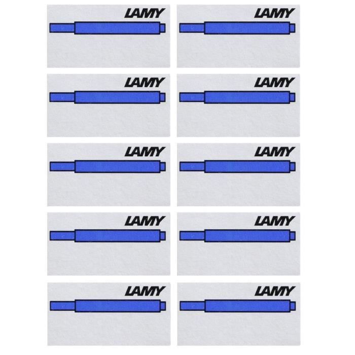 Cartouches D'encre Lamy T10 Noir - 1 Pièce, Format Long, Fabriqué En Allemagne