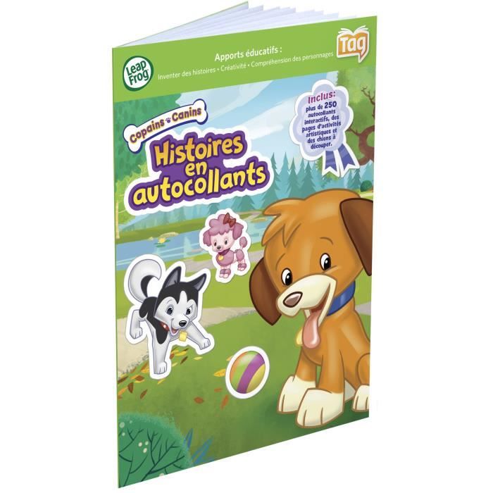 Leapfrog - 81225 - Jeu Éducatif - Livre Mon Lecteur Leap/Tag - Mes Copains Canins (Autocollants