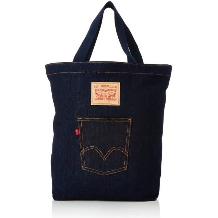 Sac LEVI S Front Pocket Denim Tote Achat Vente Sac LEVI S