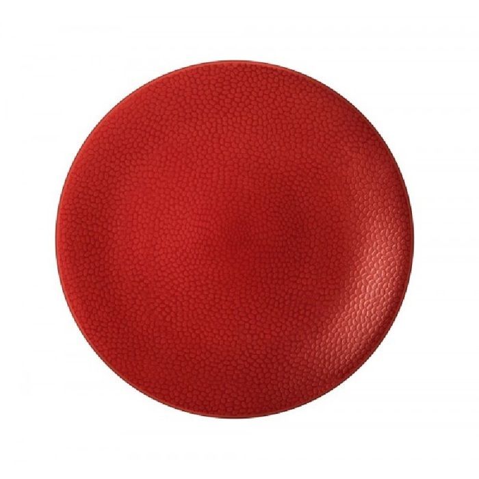 Médard De Noblat Stone Rouge - Coffret 6 Assiettes Salade & Pâtes 19cm Grès Texturé