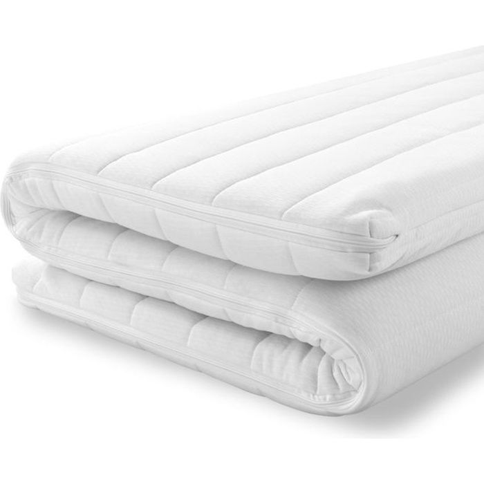 Surmatelas 140x200 cm Sur matelas en mousse froide 5 cm d