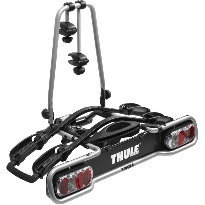 THULE - Porte-vélos pour 2 vélos - EuroRide - Plateforme sur boule d'attelage - 13 broches