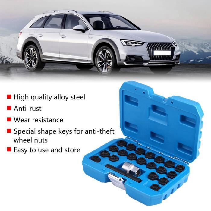 Adaptateur Antivol De Jante Modèle 538 Argenté - Pour Retirer/installer Les écrous De Sécurité VW