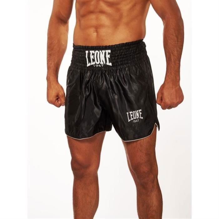 LEONE Short Kick Thaï Bangkok - Homme - Noir - Cdiscount Sport